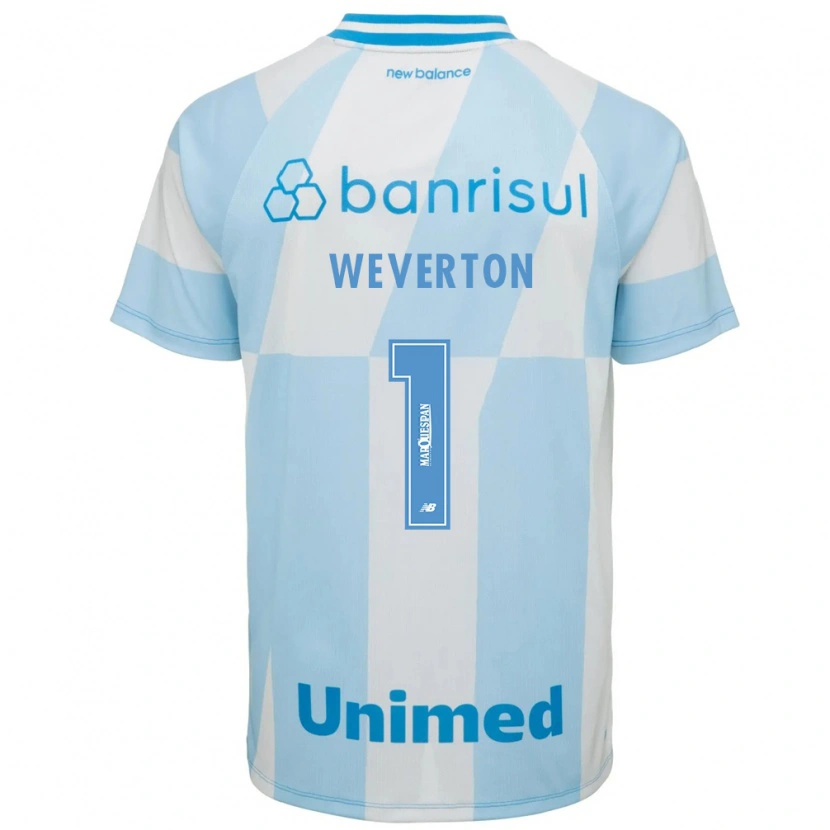 Danxen Mænd Weverton Pereira Da Silva #1 Lyseblå Hvid Udebane Spillertrøjer 2026/27 Trøje T-Shirt