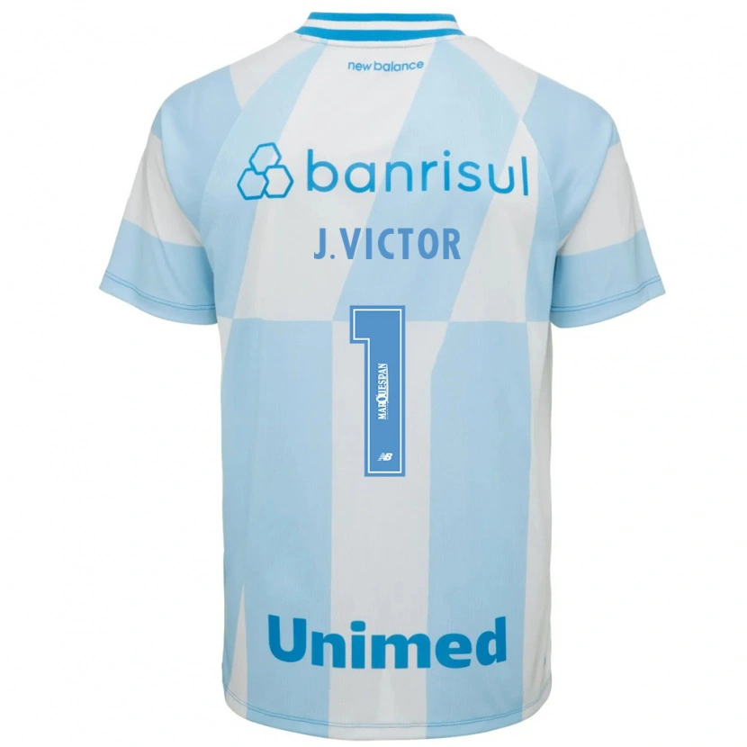Danxen Mænd João Victor #1 Lyseblå Hvid Udebane Spillertrøjer 2026/27 Trøje T-Shirt
