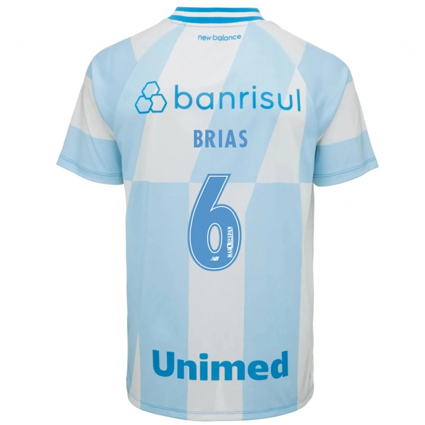 Danxen Mænd Héctor Brias #6 Lyseblå Hvid Udebane Spillertrøjer 2026/27 Trøje T-Shirt