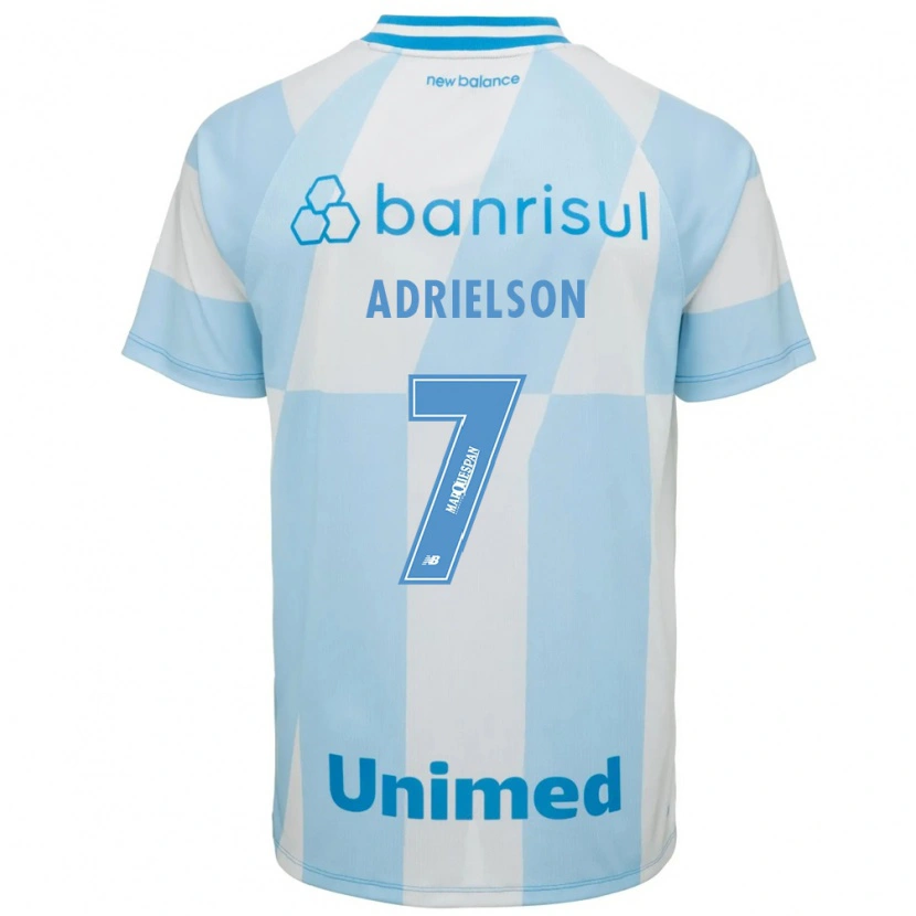 Danxen Mænd Adrielson Lima De Oliveira #7 Lyseblå Hvid Udebane Spillertrøjer 2026/27 Trøje T-Shirt