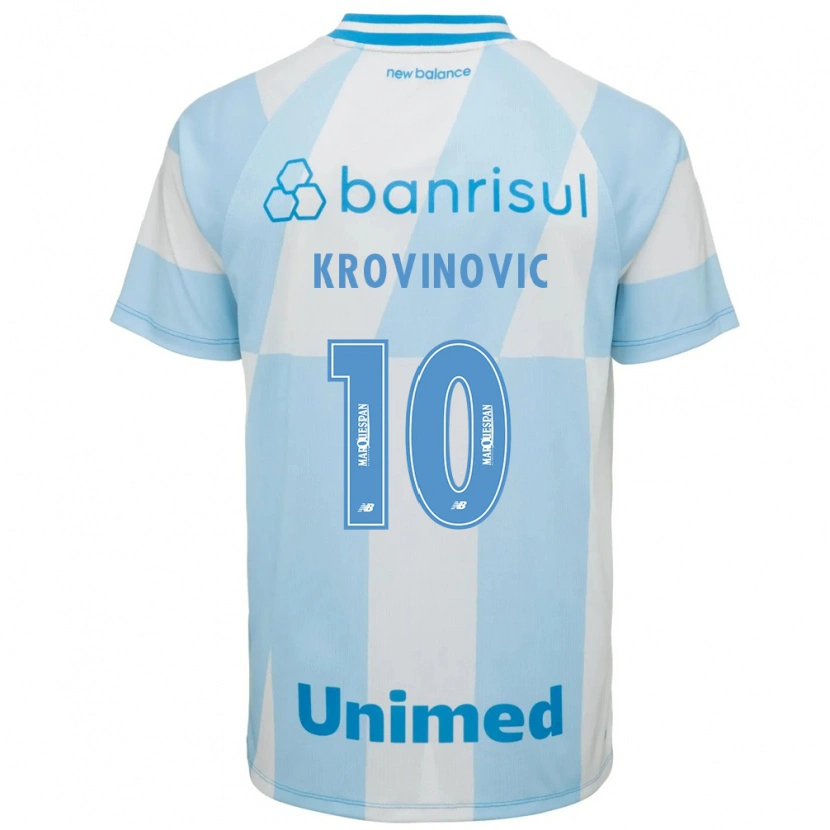 Danxen Mænd Filip Krovinovic #10 Lyseblå Hvid Udebane Spillertrøjer 2026/27 Trøje T-Shirt