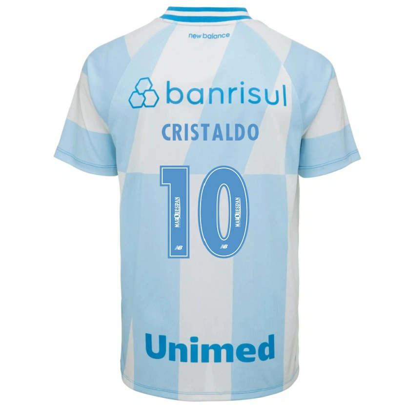 Danxen Mænd Franco Cristaldo #10 Lyseblå Hvid Udebane Spillertrøjer 2026/27 Trøje T-Shirt