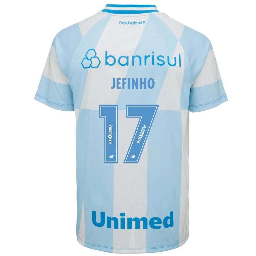 Danxen Mænd Jefinho #17 Lyseblå Hvid Udebane Spillertrøjer 2026/27 Trøje T-Shirt