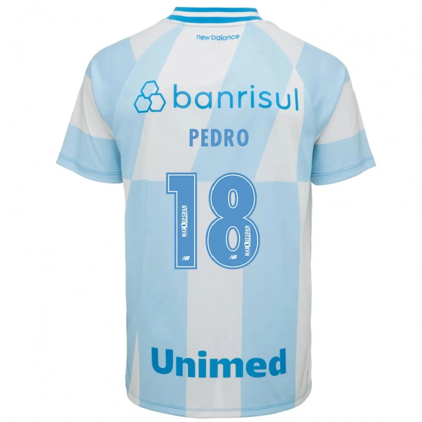 Danxen Mænd João Pedro #18 Lyseblå Hvid Udebane Spillertrøjer 2026/27 Trøje T-Shirt
