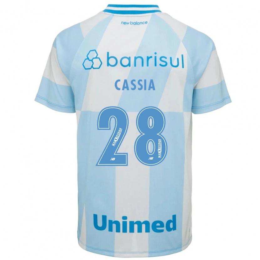 Danxen Mænd Cássia #28 Lyseblå Hvid Udebane Spillertrøjer 2026/27 Trøje T-Shirt