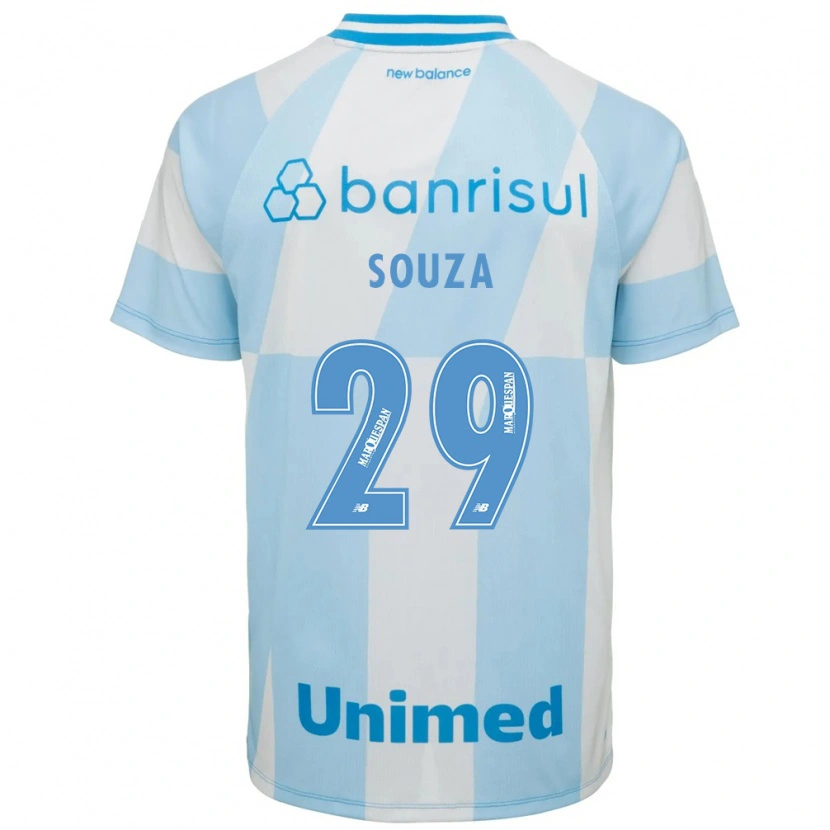 Danxen Mænd Diego Souza #29 Lyseblå Hvid Udebane Spillertrøjer 2026/27 Trøje T-Shirt