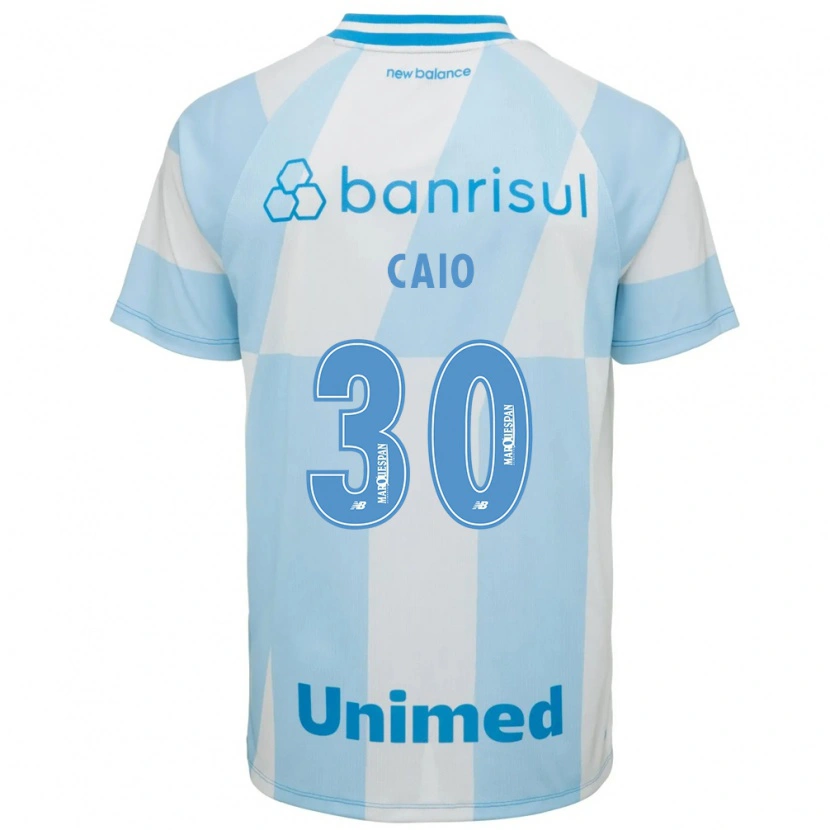 Danxen Mænd Rodrigo Caio #30 Lyseblå Hvid Udebane Spillertrøjer 2026/27 Trøje T-Shirt