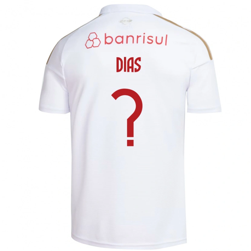 Danxen Mænd Kauan Dias #0 Hvid Rød Udebane Spillertrøjer 2026/27 Trøje T-Shirt