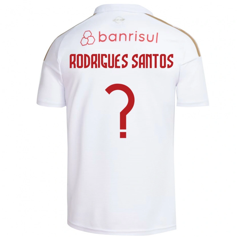 Danxen Mænd Richard Rodrigues Santos #0 Hvid Rød Udebane Spillertrøjer 2026/27 Trøje T-Shirt