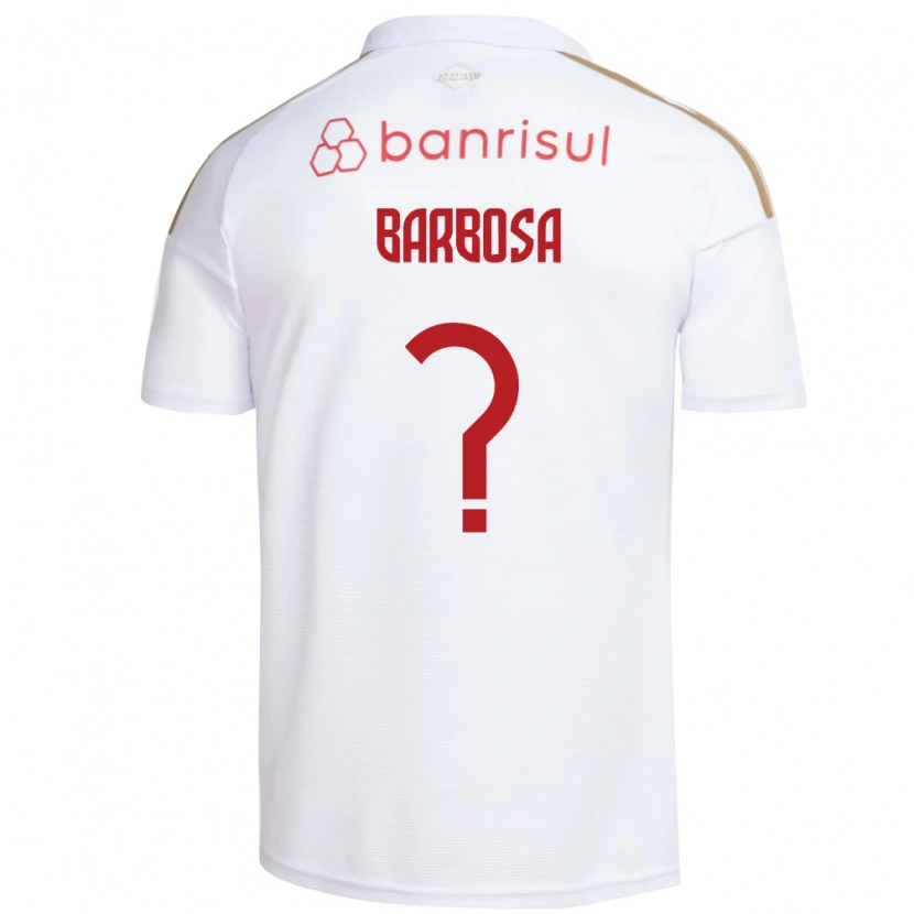 Danxen Mænd Tiago Barbosa #0 Hvid Rød Udebane Spillertrøjer 2026/27 Trøje T-Shirt