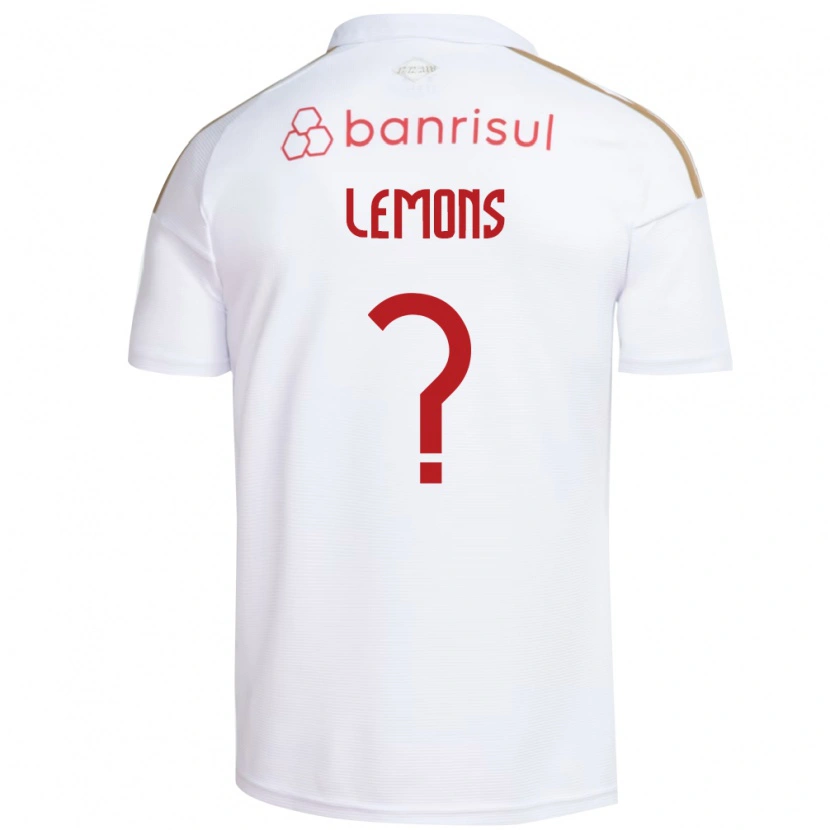 Danxen Mænd Matheus Lemons #0 Hvid Rød Udebane Spillertrøjer 2026/27 Trøje T-Shirt