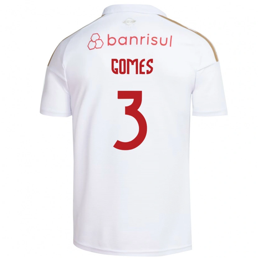 Danxen Mænd Igor Gomes #3 Hvid Rød Udebane Spillertrøjer 2026/27 Trøje T-Shirt