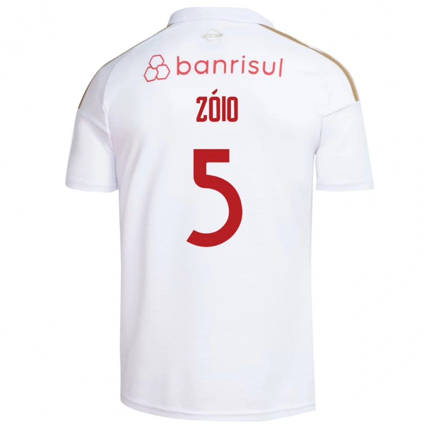 Danxen Mænd Zóio #5 Hvid Rød Udebane Spillertrøjer 2026/27 Trøje T-Shirt