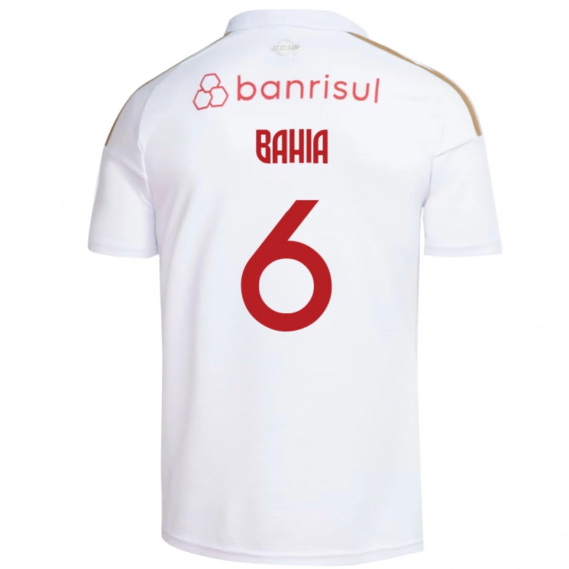 Danxen Mænd Matheus Bahia #6 Hvid Rød Udebane Spillertrøjer 2026/27 Trøje T-Shirt