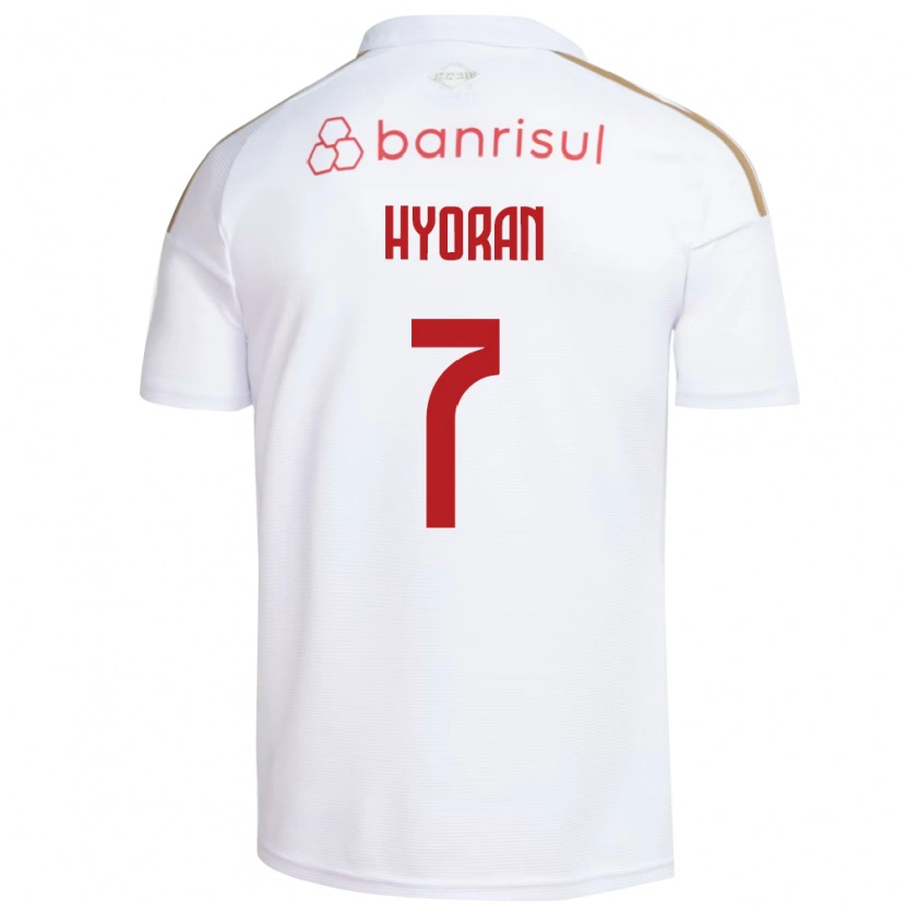 Danxen Mænd Hyoran #7 Hvid Rød Udebane Spillertrøjer 2026/27 Trøje T-Shirt