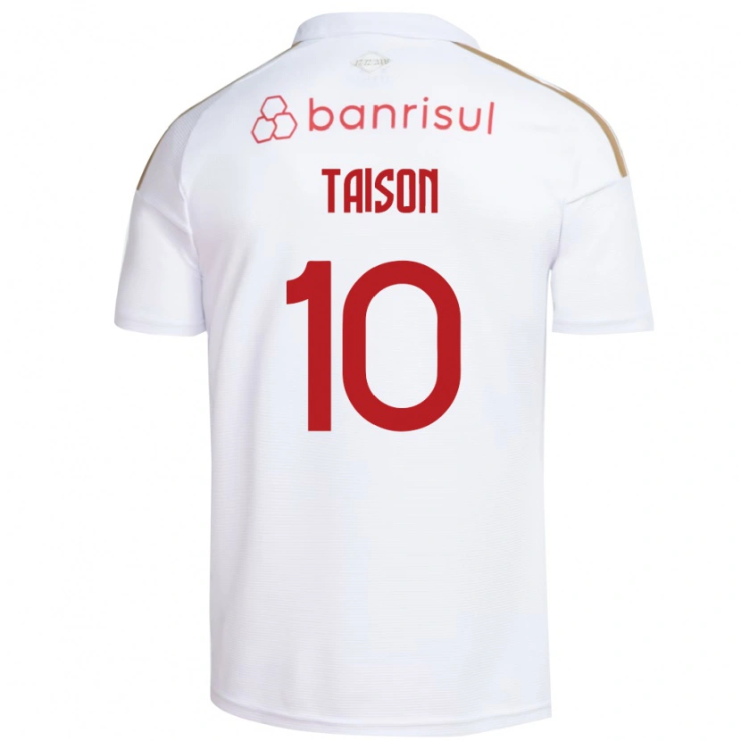 Danxen Mænd Taison #10 Hvid Rød Udebane Spillertrøjer 2026/27 Trøje T-Shirt