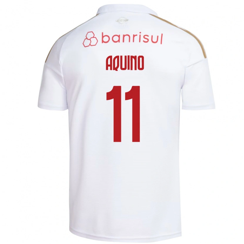 Danxen Mænd Belén Aquino #11 Hvid Rød Udebane Spillertrøjer 2026/27 Trøje T-Shirt