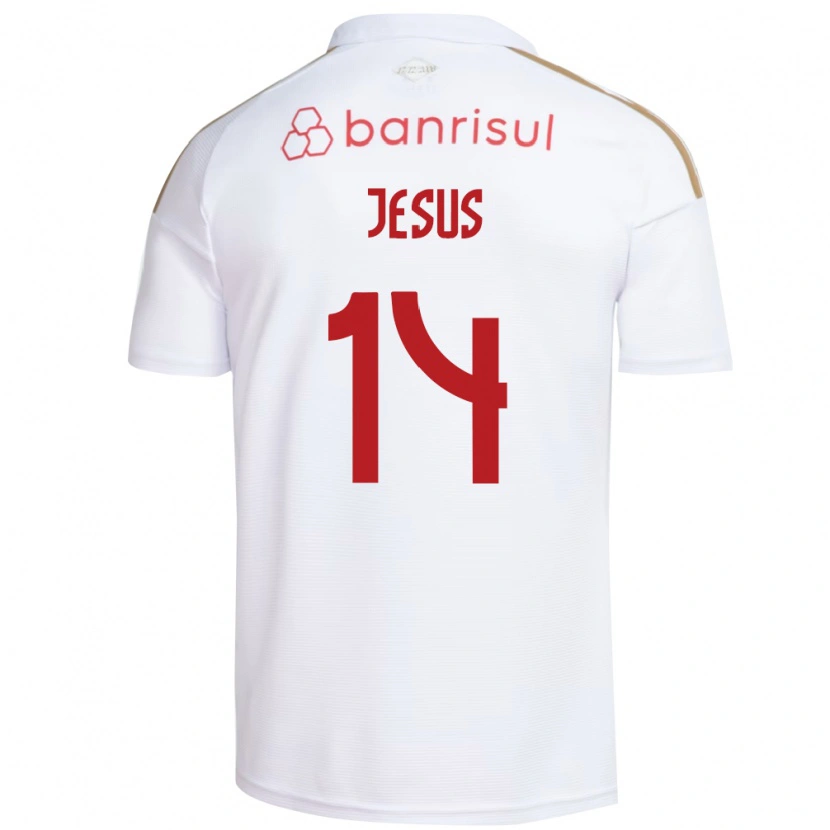 Danxen Mænd Victor Jesus #14 Hvid Rød Udebane Spillertrøjer 2026/27 Trøje T-Shirt