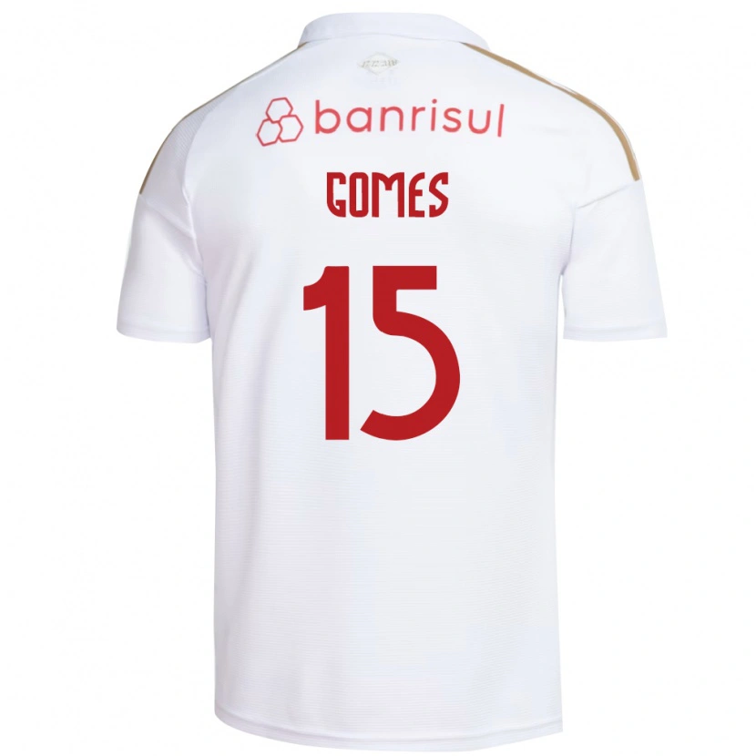 Danxen Mænd Bruno Gomes #15 Hvid Rød Udebane Spillertrøjer 2026/27 Trøje T-Shirt