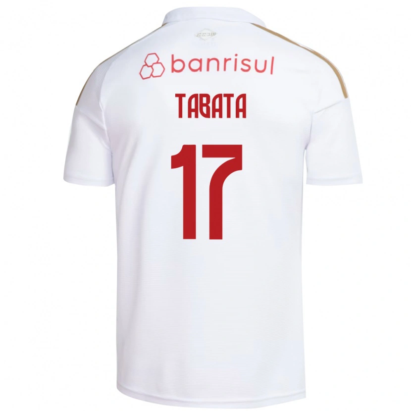 Danxen Mænd Bruno Tabata #17 Hvid Rød Udebane Spillertrøjer 2026/27 Trøje T-Shirt