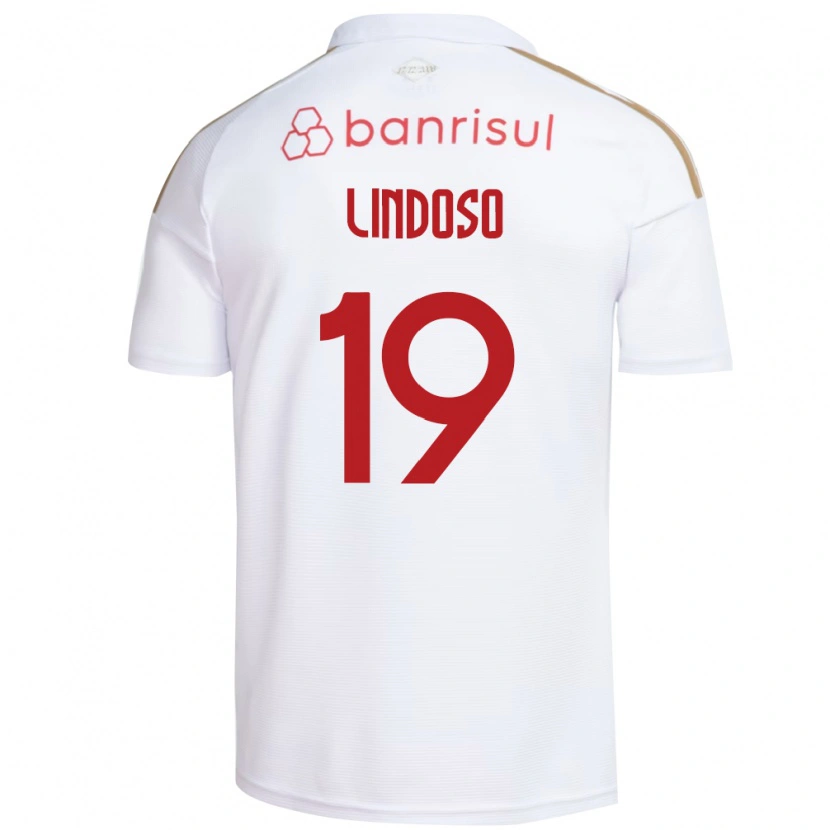 Danxen Mænd Rodrigo Lindoso #19 Hvid Rød Udebane Spillertrøjer 2026/27 Trøje T-Shirt