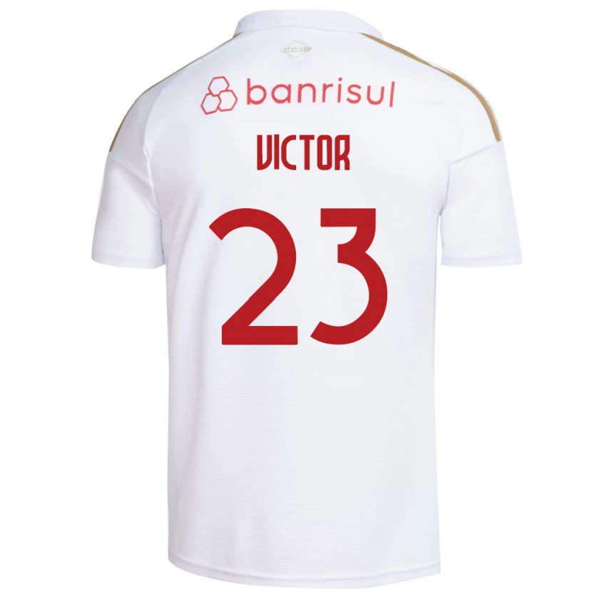 Danxen Mænd Paulo Victor #23 Hvid Rød Udebane Spillertrøjer 2026/27 Trøje T-Shirt