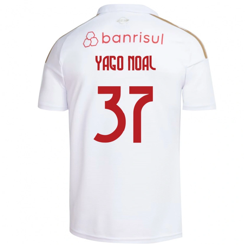 Danxen Mænd Yago Noal #37 Hvid Rød Udebane Spillertrøjer 2026/27 Trøje T-Shirt