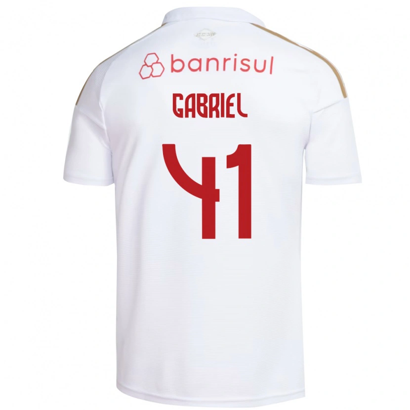 Danxen Mænd Victor Gabriel #41 Hvid Rød Udebane Spillertrøjer 2026/27 Trøje T-Shirt