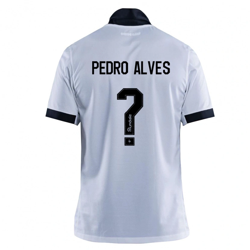 Danxen Mænd Pedro Alves #0 Sort Hvid Udebane Spillertrøjer 2026/27 Trøje T-Shirt
