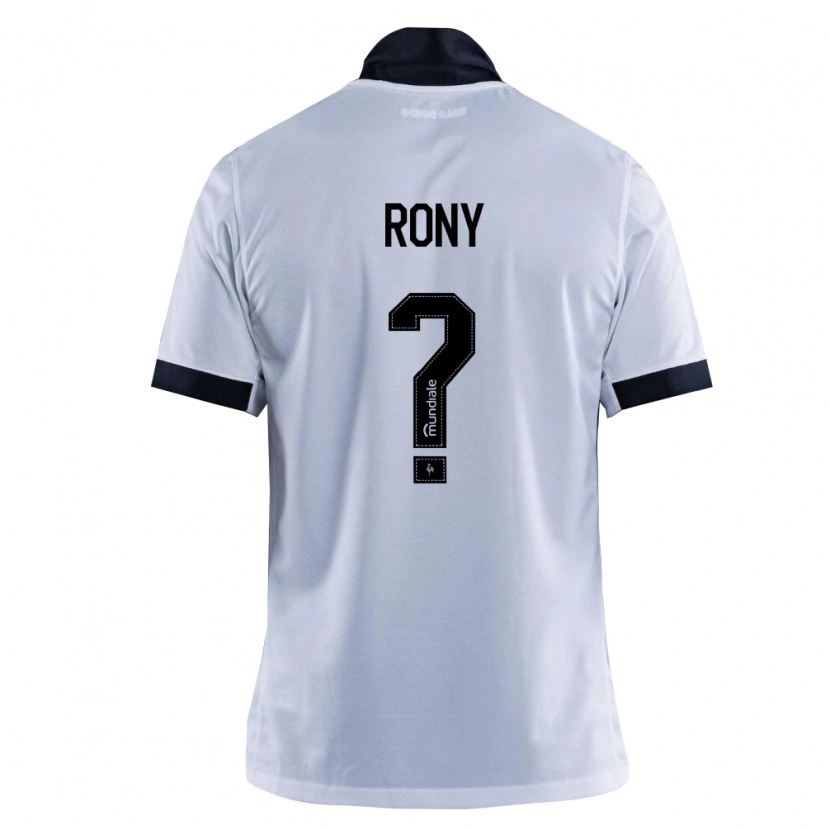 Danxen Mænd Rony #0 Sort Hvid Udebane Spillertrøjer 2026/27 Trøje T-Shirt