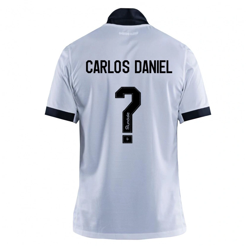 Danxen Mænd Carlos Daniel #0 Sort Hvid Udebane Spillertrøjer 2026/27 Trøje T-Shirt