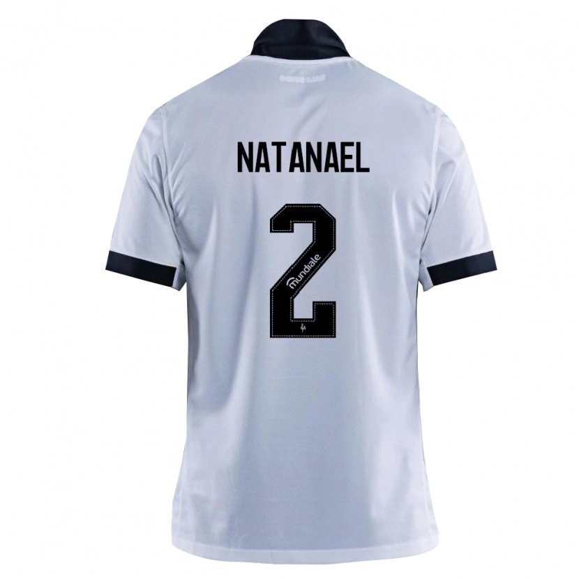 Danxen Mænd Natanael Moreira Milouski #2 Sort Hvid Udebane Spillertrøjer 2026/27 Trøje T-Shirt