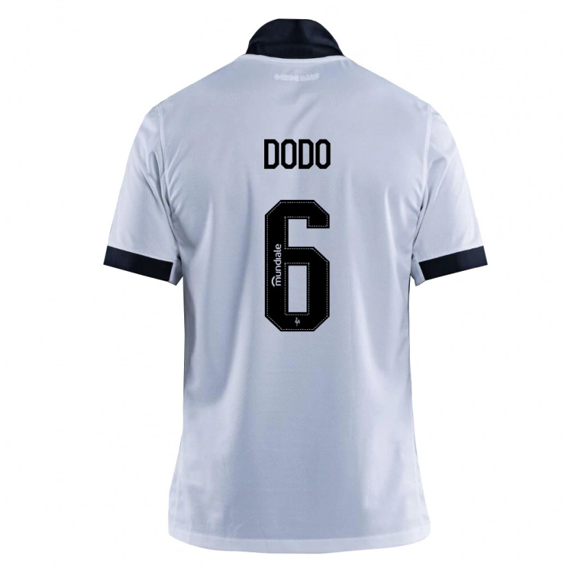 Danxen Mænd Dodo #6 Sort Hvid Udebane Spillertrøjer 2026/27 Trøje T-Shirt