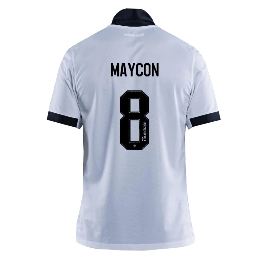 Danxen Mænd Maycon De Andrade Barberan #8 Sort Hvid Udebane Spillertrøjer 2026/27 Trøje T-Shirt