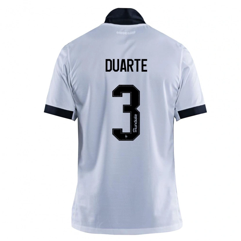 Danxen Mænd Léo Duarte #3 Sort Hvid Udebane Spillertrøjer 2026/27 Trøje T-Shirt