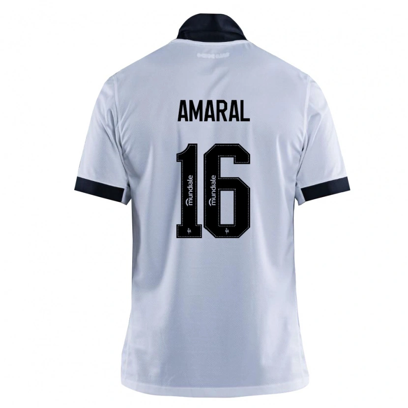 Danxen Mænd Enzo Amaral #16 Sort Hvid Udebane Spillertrøjer 2026/27 Trøje T-Shirt