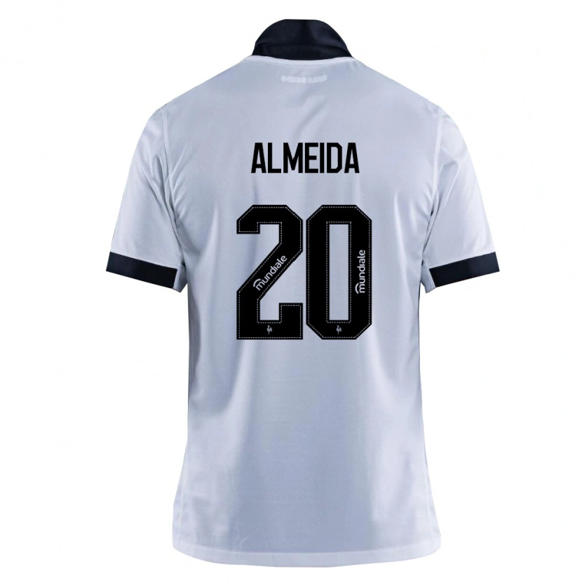 Danxen Mænd Vinicius Almeida #20 Sort Hvid Udebane Spillertrøjer 2026/27 Trøje T-Shirt