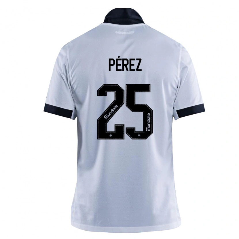 Danxen Mænd Tomás Pérez #25 Sort Hvid Udebane Spillertrøjer 2026/27 Trøje T-Shirt