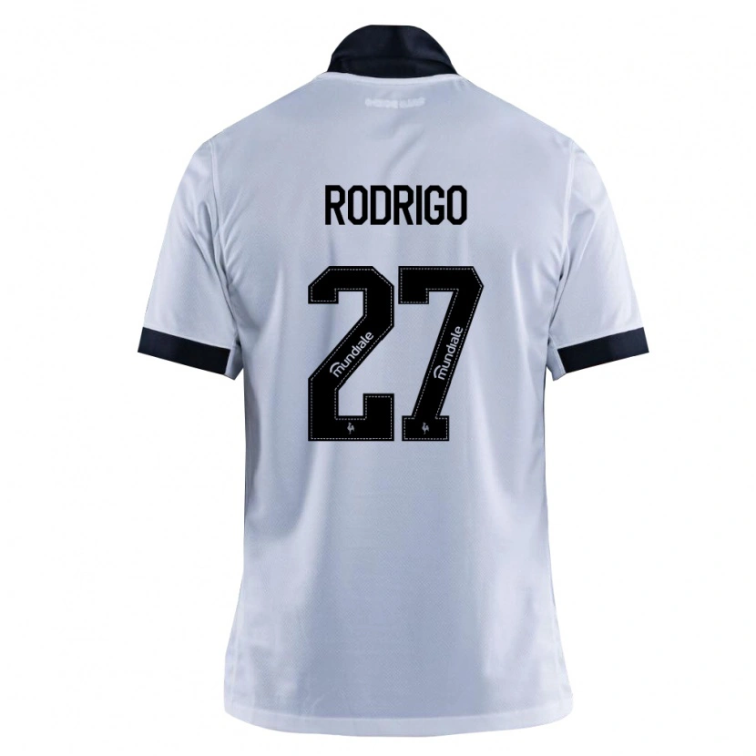 Danxen Mænd Kauã Rodrigo #27 Sort Hvid Udebane Spillertrøjer 2026/27 Trøje T-Shirt