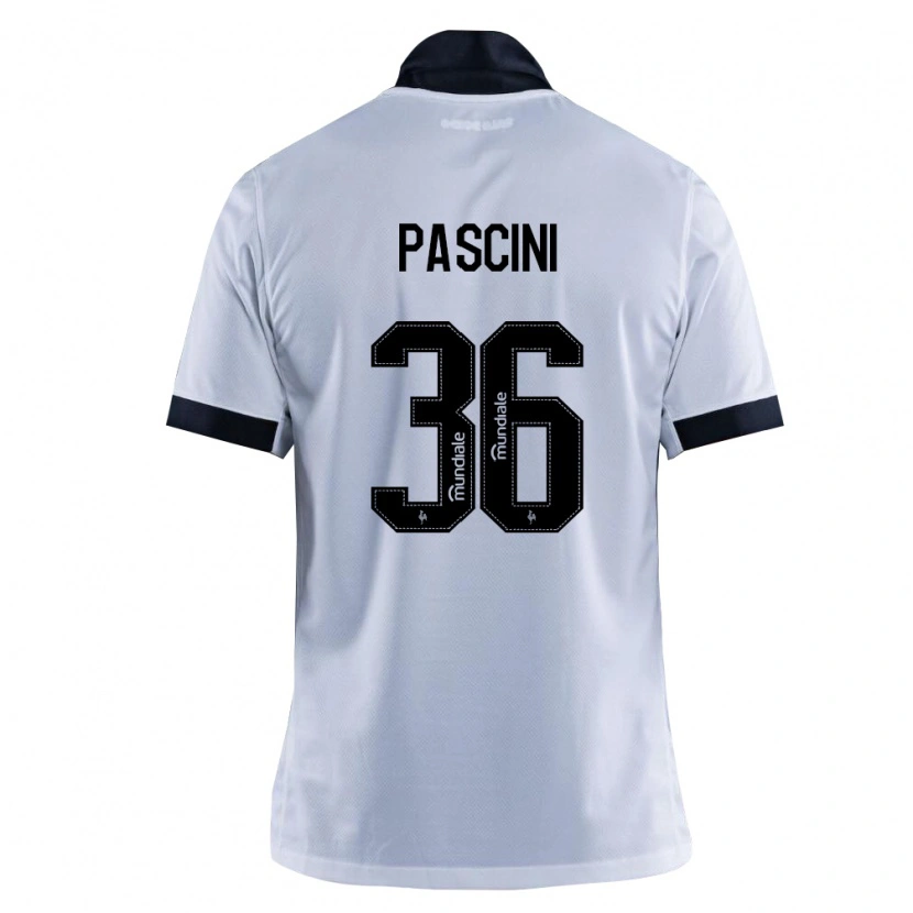 Danxen Mænd Kauã Pascini #36 Sort Hvid Udebane Spillertrøjer 2026/27 Trøje T-Shirt