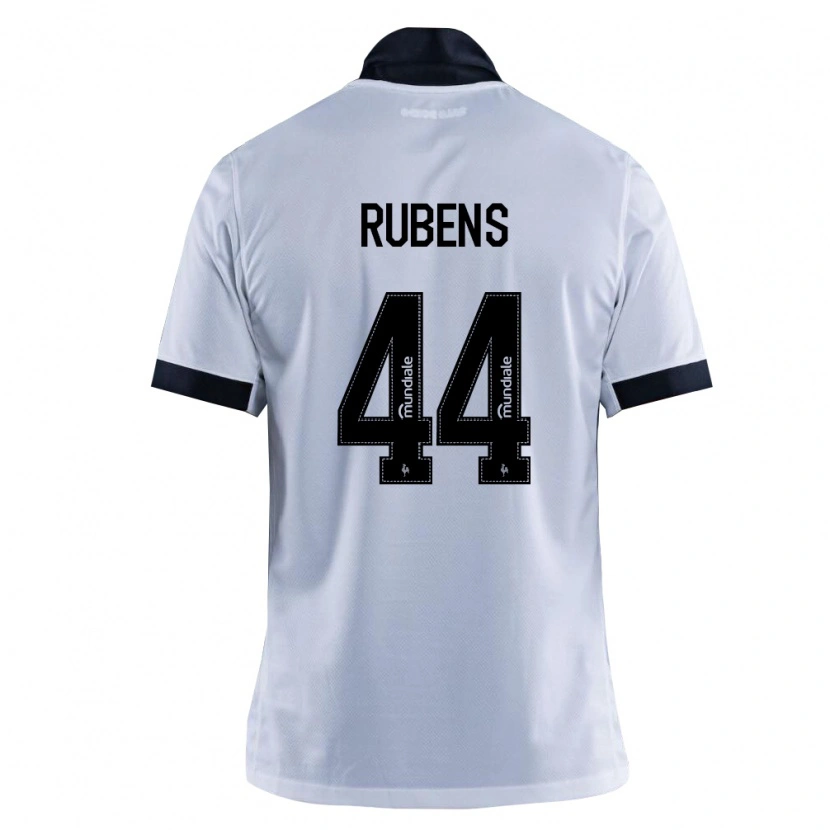 Danxen Mænd Rubens #44 Sort Hvid Udebane Spillertrøjer 2026/27 Trøje T-Shirt