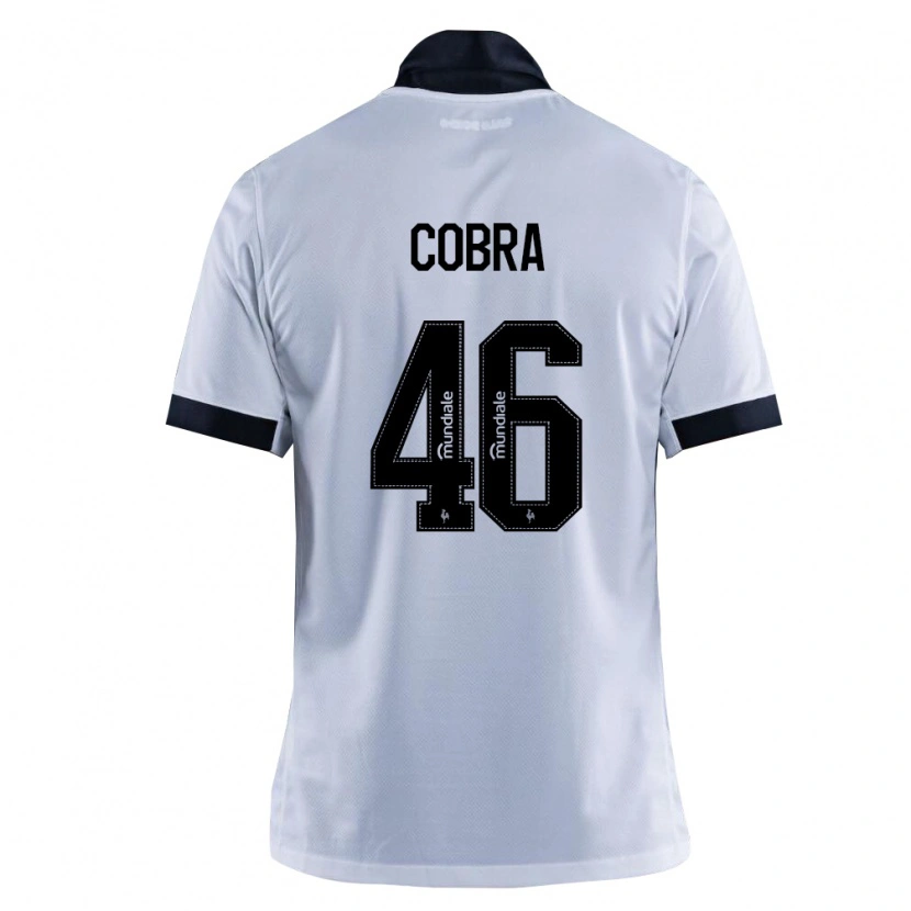 Danxen Mænd Pedro Cobra #46 Sort Hvid Udebane Spillertrøjer 2026/27 Trøje T-Shirt