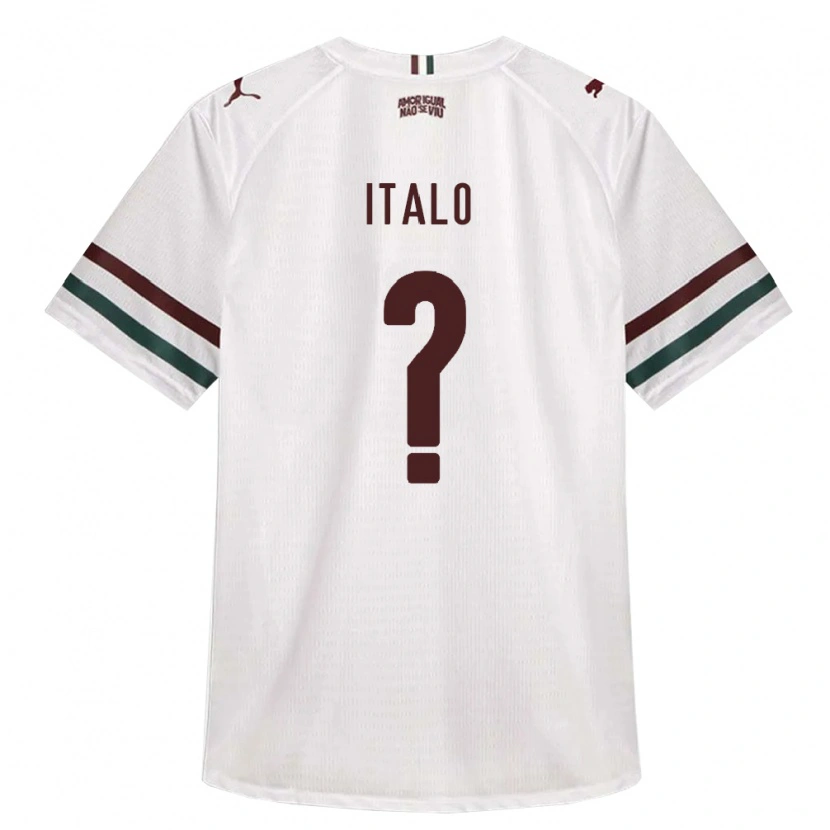 Danxen Mænd Italo Vinicius Soares Da Silva Lopes #0 Hvid Grøn Vinrød Udebane Spillertrøjer 2026/27 Trøje T-Shirt