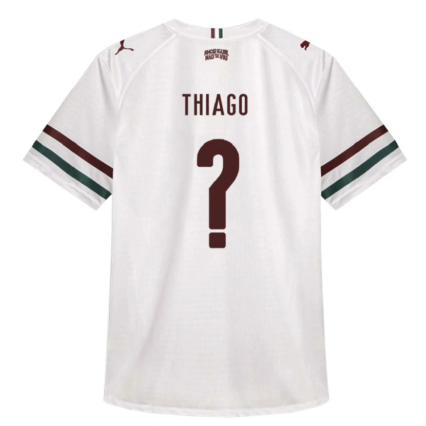 Danxen Mænd Thiago #0 Hvid Grøn Vinrød Udebane Spillertrøjer 2026/27 Trøje T-Shirt