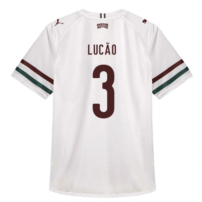 Danxen Mænd Lucas De Oliveira Ribeiro #3 Hvid Grøn Vinrød Udebane Spillertrøjer 2026/27 Trøje T-Shirt