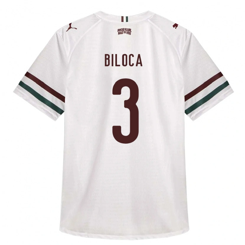 Danxen Mænd Gabriel Biloca #3 Hvid Grøn Vinrød Udebane Spillertrøjer 2026/27 Trøje T-Shirt