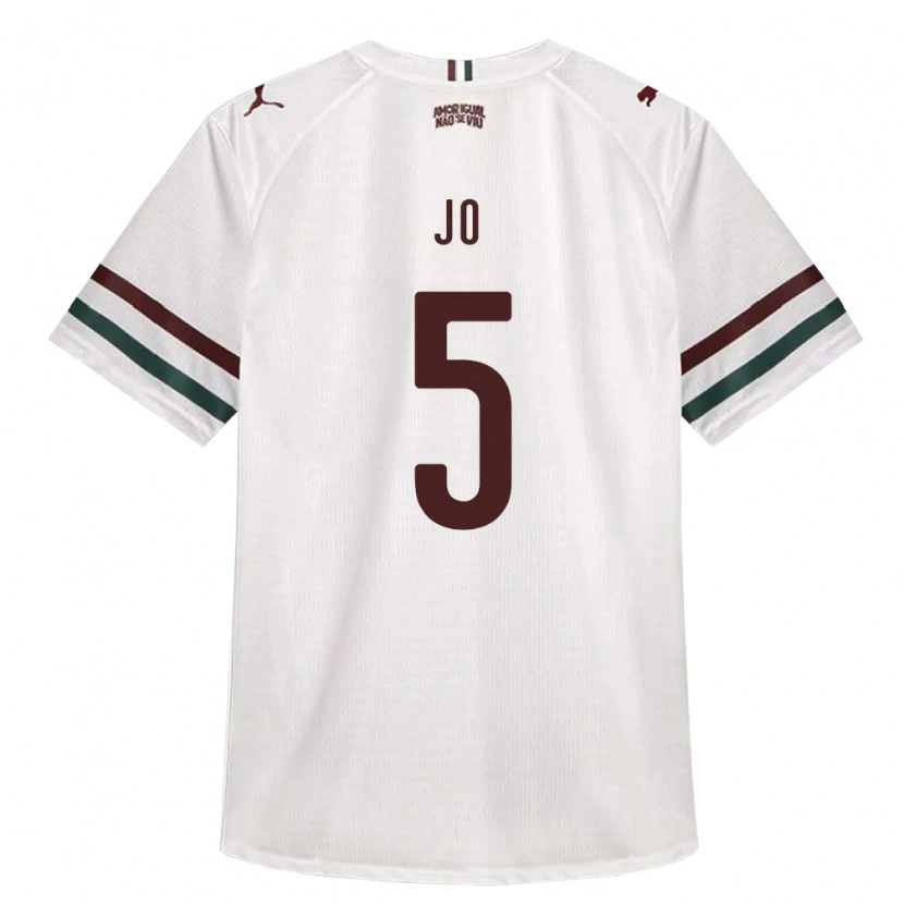 Danxen Mænd Joedson Santos Almeida #5 Hvid Grøn Vinrød Udebane Spillertrøjer 2026/27 Trøje T-Shirt