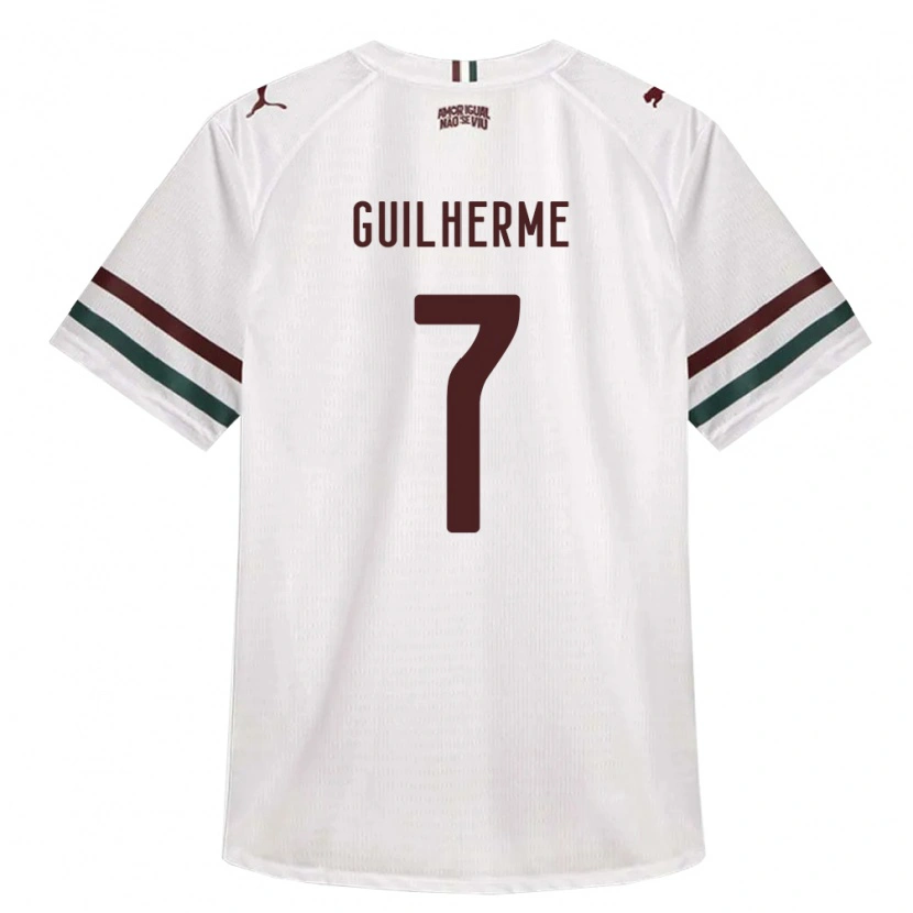 Danxen Mænd Luiz Guilherme #7 Hvid Grøn Vinrød Udebane Spillertrøjer 2026/27 Trøje T-Shirt