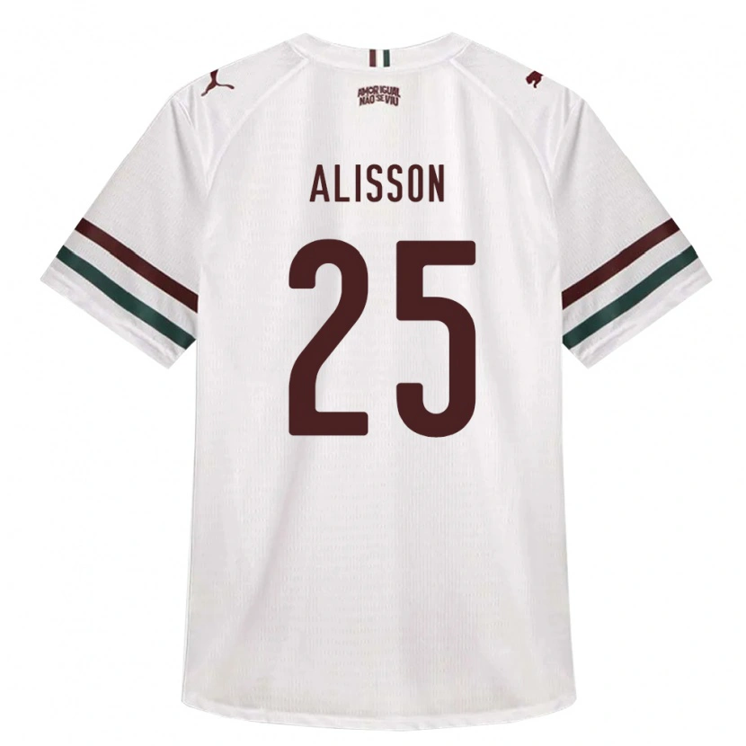 Danxen Mænd Alisson Euler De Freitas Castro #25 Hvid Grøn Vinrød Udebane Spillertrøjer 2026/27 Trøje T-Shirt