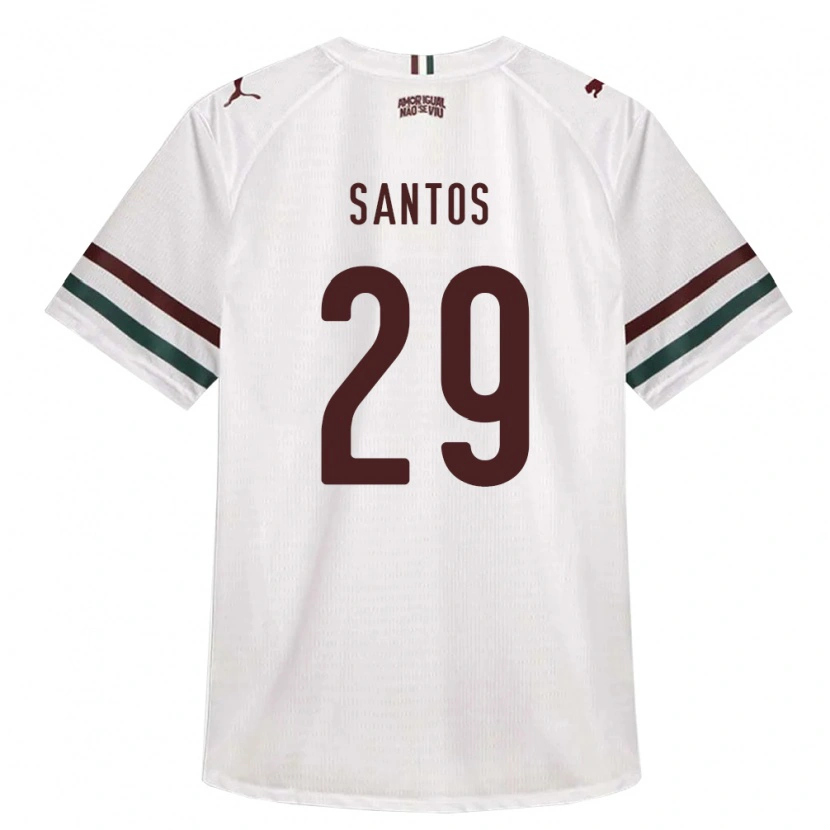 Danxen Mænd Thiago Santos #29 Hvid Grøn Vinrød Udebane Spillertrøjer 2026/27 Trøje T-Shirt